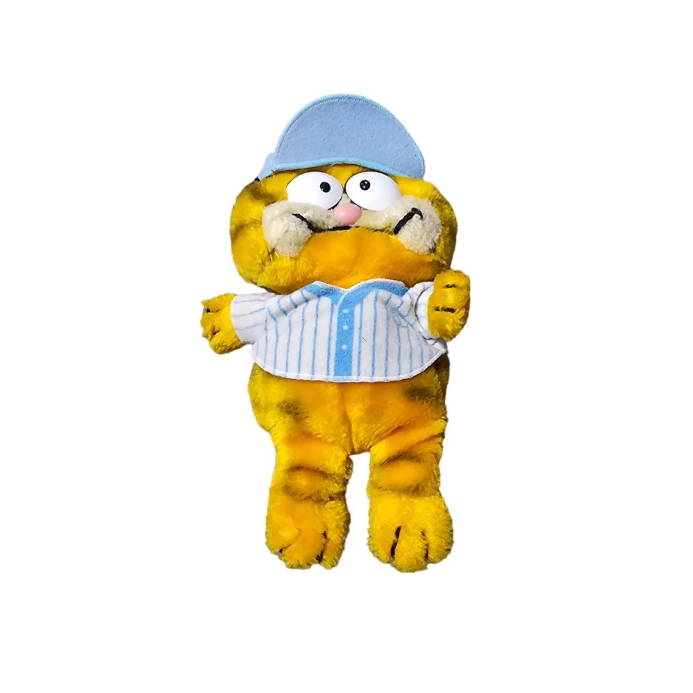 Garfield Plush 1978,1981 Baseball Stuffed Animal Cat Dakin VINTAGE 9 inch‎